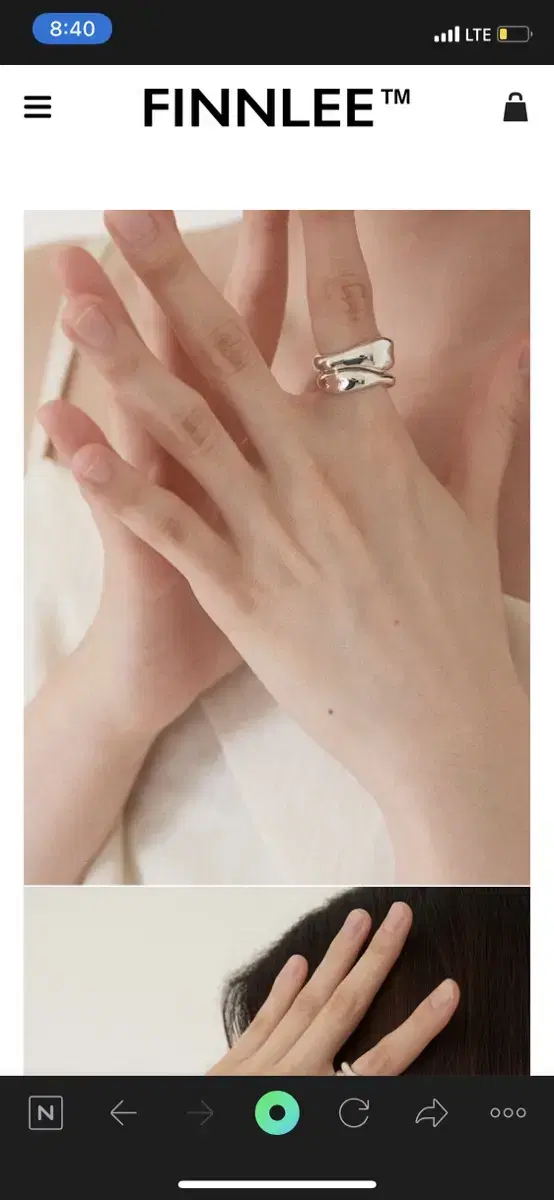 핀리 finnlee BLEEDING HEARTS RING